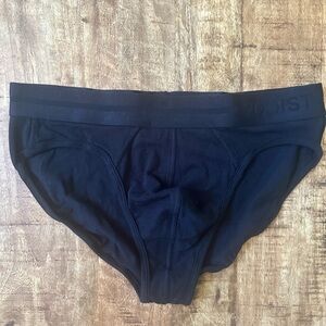 2xist Black Cotton Blend Briefs